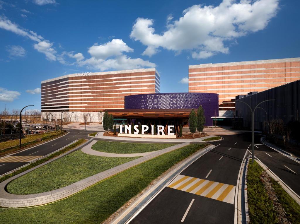 Mohegan INSPIRE Hotel & Resort exterior in South Korea.