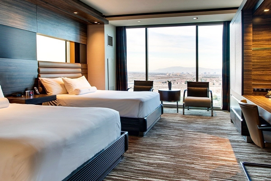 M Resort guest room interior.