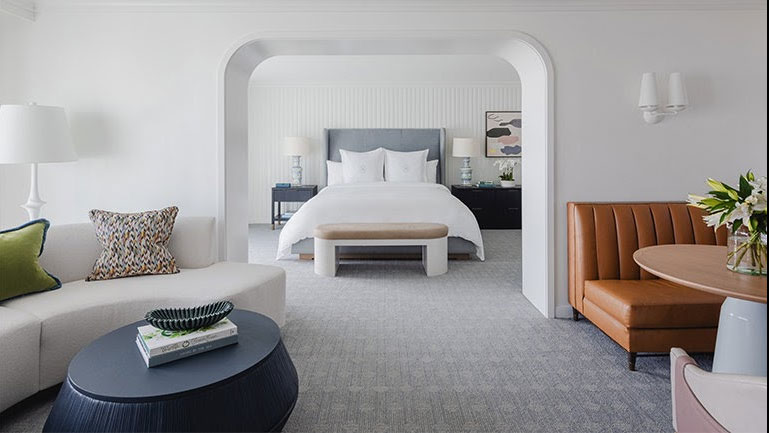 Regent Santa Monica Beach guest room.