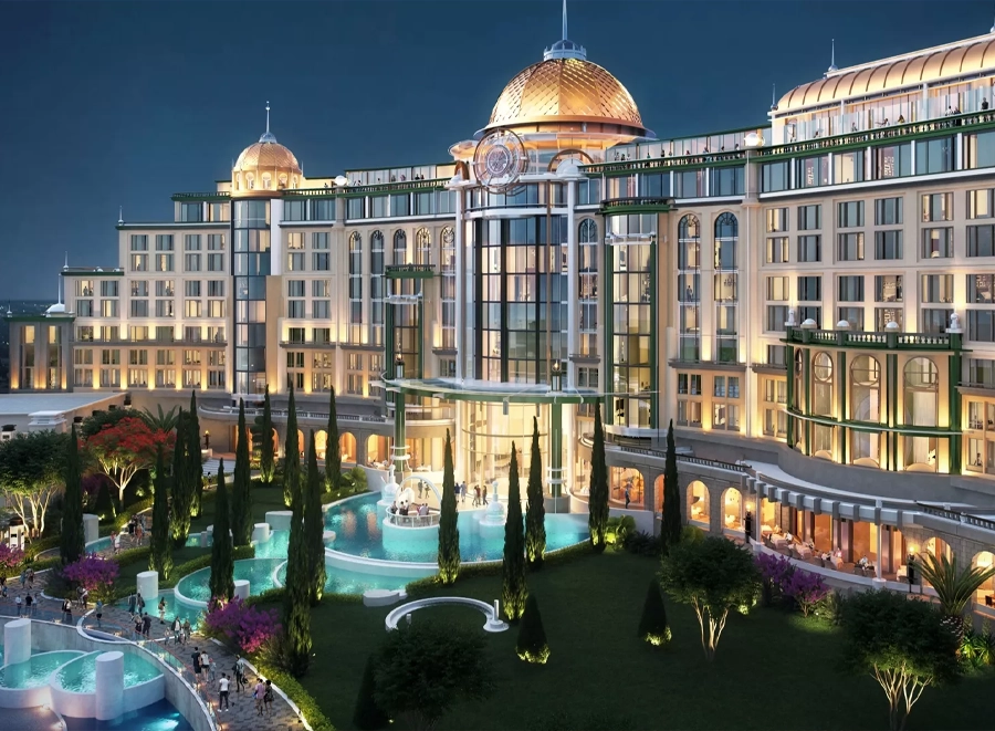 Loews Universal Helios Grand Hotel exterior.
